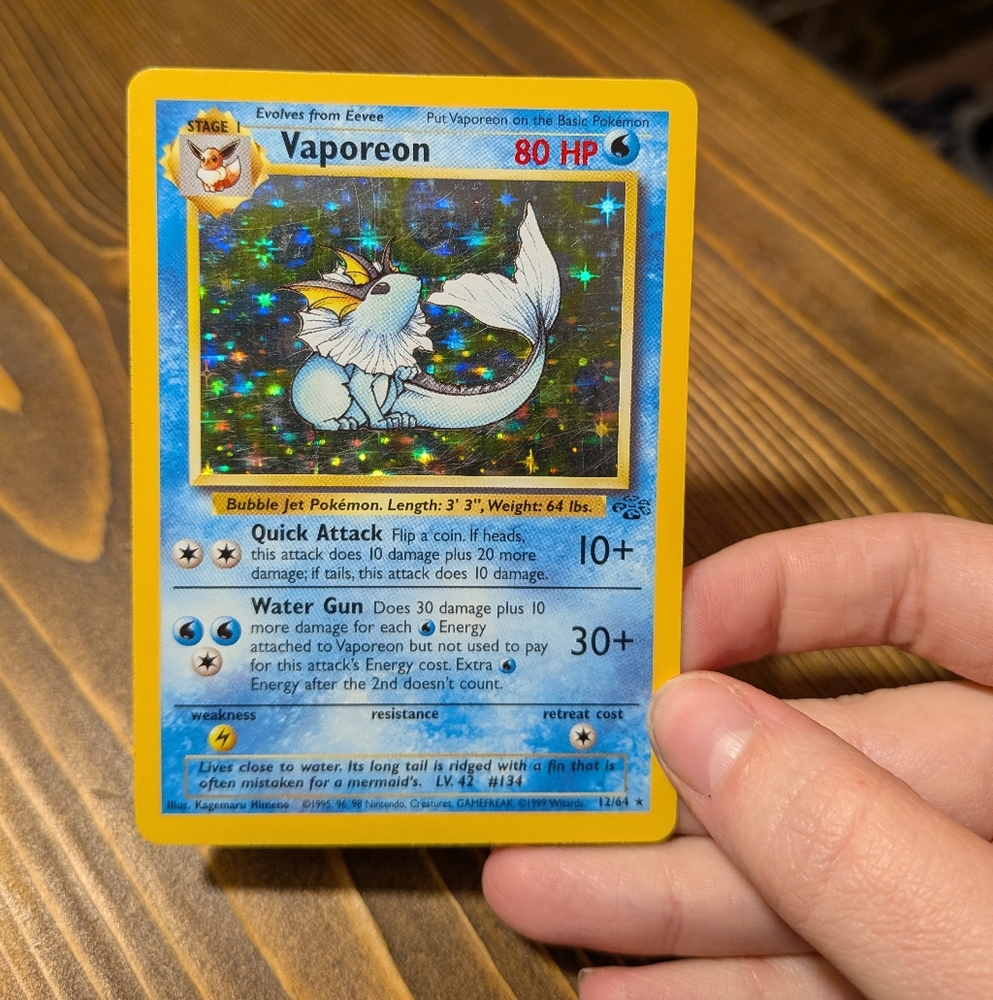 Vaporeon Pokémon Card Accepting Offers